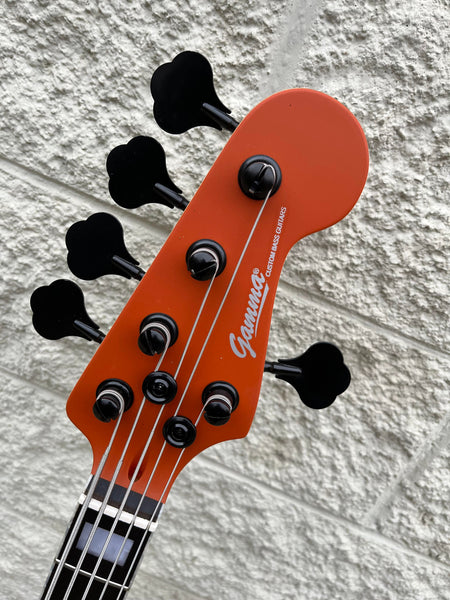 GAMMA [SOLD] Custom H522-02, Kappa Model 5 String, Matte Kona Orange