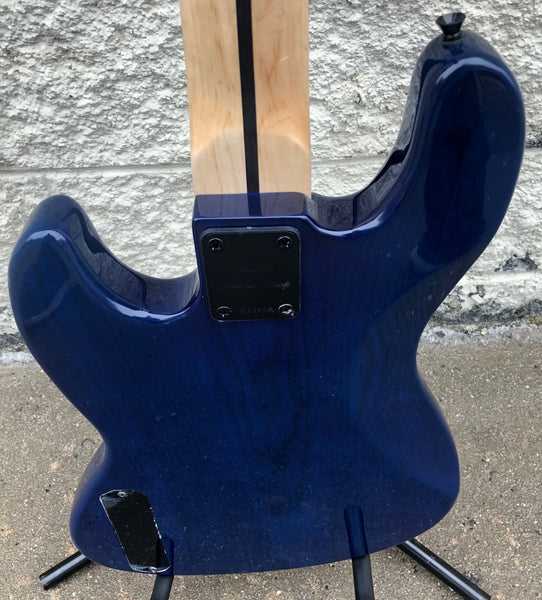 GAMMA [SOLD] Custom H519-01, Kappa Model 5 String, Quilted Flame Blue