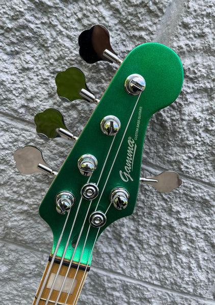 GAMMA Custom P524-01, 5 String Alpha Model, Amazon Green Metallic