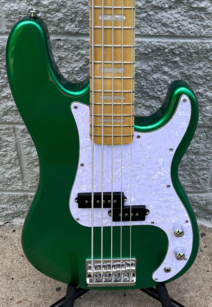 GAMMA Custom P524-01, 5 String Alpha Model, Amazon Green Metallic