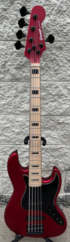 GAMMA [SOLD] Custom J522-01, 5-String Beta Model, Matte Valencia Red Metallic