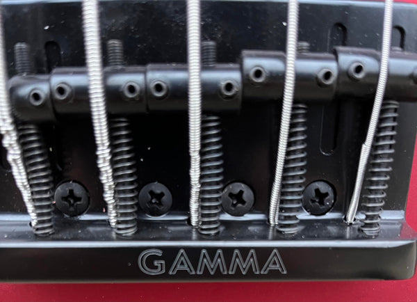 GAMMA [SOLD] Custom J522-01, 5-String Beta Model, Matte Valencia Red Metallic