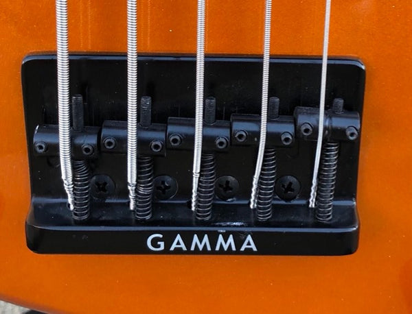 GAMMA [SOLD] Custom J521-02, 5 String Beta Model, Lava Gold Metallic